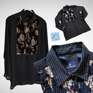 LizSport Button-up Elegant Tunic Shirt Dress Sz M